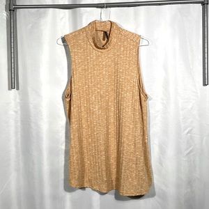 Sleeveless Mock Turtleneck